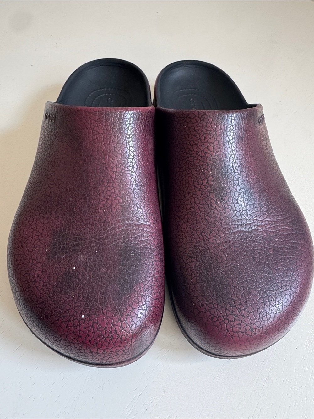 CROCS Men's Slip-On Clogs in Burgundy